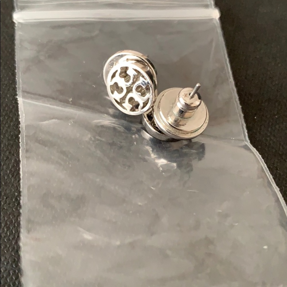 SOLD Tory Burch Silver Stud Earrings